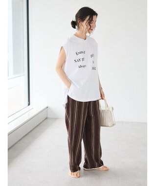 CRAFT STANDARD BOUTIQUE リメイクロゴノースリーブTee Off White