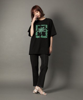 Green Parks ｍｅ　Ｊａｎｅ／プリントＢＩＧＴシャツ Black