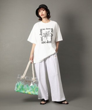 Green Parks ｍｅ　Ｊａｎｅ／プリントＢＩＧＴシャツ Off White