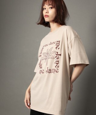Green Parks ｍｅ　Ｊａｎｅ／プリントＢＩＧＴシャツ Beige