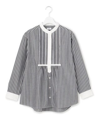 J.PRESS YORK STREET 【WOMEN】コットンタイプライター ブラウス ブラック系2