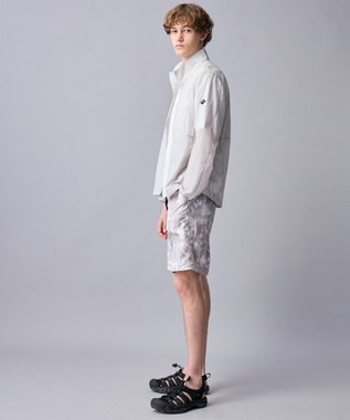 JOSEPH ABBOUD MOUNTAIN 【速乾/軽量/ストレッチ】ライトスラブボタニカルプリント  イージーショーツ ライトグレー系5