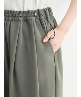 Green Parks ・ＥＬＥＮＣＡＲＥ　ＤＵＥ　ウエストドロストパンツ Khaki