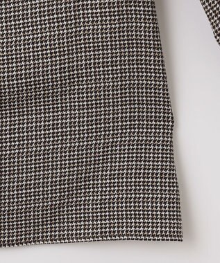 J.PRESS LADIES L チェックプリント スリットフリルネック カットソー ネイビー系5