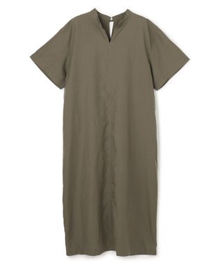 UNFILO L バックデザイン ワンピース カーキ