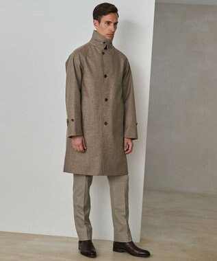 GOTAIRIKU 【薄中綿仕様】スーパーライトウエイトカシミヤブレンド ステンカラーコート ベージュ系8