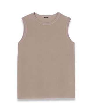 JOSEPH 【洗える】クレープ ド ソワ　ノースリーブブラウス Escargot