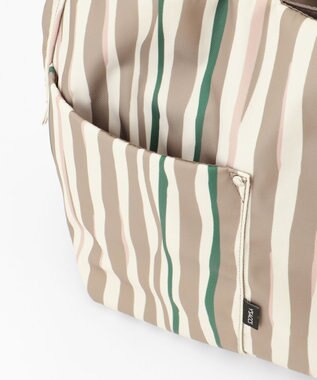 Y'SACCS 【ムック本掲載】ドローイングストライプ　トートバッグ グレージュ