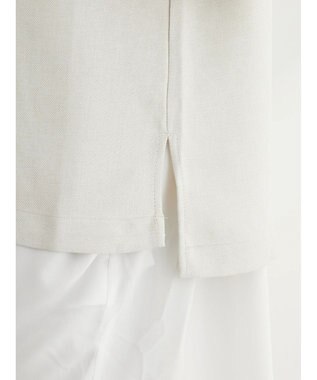 Green Parks ＳＥＴ２点Ｖネックベスト＋７分袖ミディシャツワンピース Beige