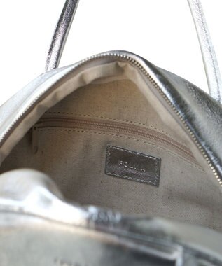FOLNA RD ホイルレザーボストンバッグ S-SIZE シルバー