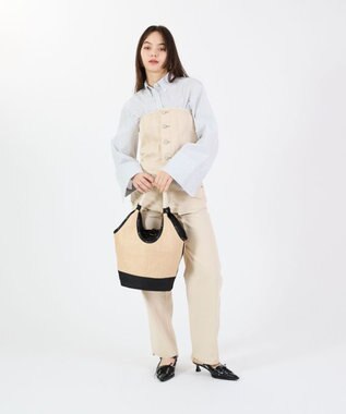 LeSportsac LG DIAMOND TOTE/ブラックラフィア ブラックラフィア