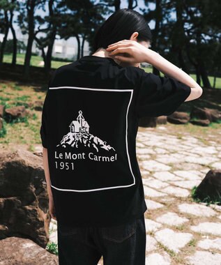 SHARE PARK LADIES 【UVカット・吸水速乾・ストレッチ・軽量 】バックプリントポケットTシャツ（S・Mサイズ） ブラック系