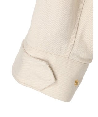 earth music&ecology パーカー付きミリタリーブルゾン Ecru