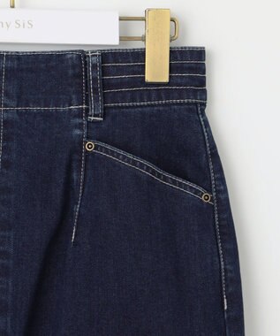 ANY SIS S 【洗える】ストレッチライトデニム スカート インディゴ