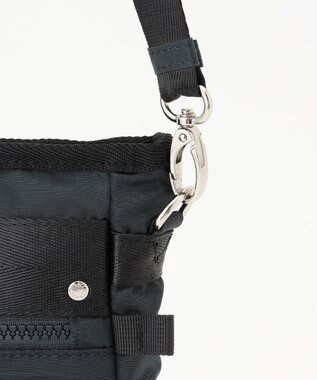 Y'SACCS テープデザイン　トラベルポシェット ダークグレー