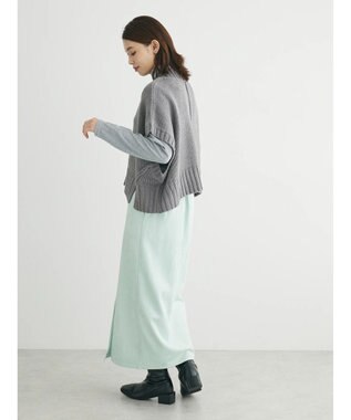 Green Parks ・ＳＵＧＡＲ　ＳＰＯＯＮ　ショートニットベスト Gray Mixture