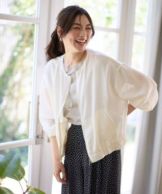 ANY シアーブルゾン エクリュ