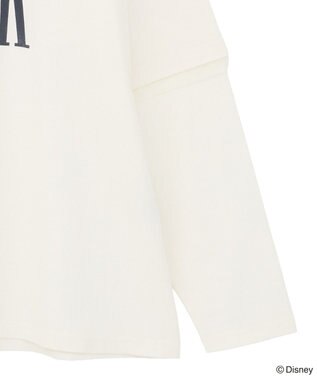 Green Parks ミッキー＆フレンズ／レイヤードプリントロングＴシャツ Ivory