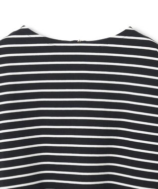 UNFILO バックZIP ボーダーT ブラック×オフ