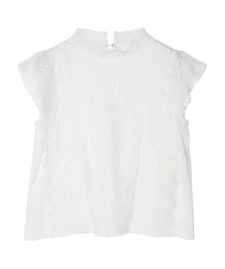 Green Parks ・ＥＬＥＮＣＡＲＥ　ＤＵＥ　イロイロレースブラウス