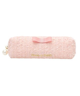 Maison de FLEUR ツイードグログランリボンロングポーチ Light Pink