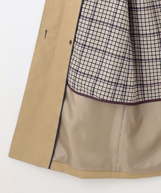 J.PRESS LADIES S 60/2コンパクトギャバ ステンカラーコート ベージュ系