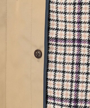 J.PRESS LADIES S 60/2コンパクトギャバ ステンカラーコート ベージュ系