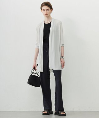 ICB L 【洗える】VISスムースニットタンクトップ ブラック系