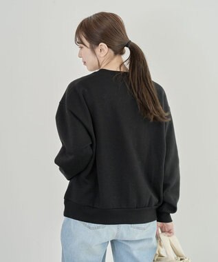 Green Parks ・ＤＯＵＢＬＥ　ＦＬＡＧＳ　サガラ刺繍スウェット Black