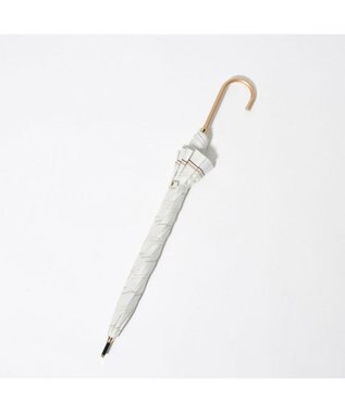 UNBILLION cache nez / ストライプスカーフプリントバルーンショートパラソル ホワイト