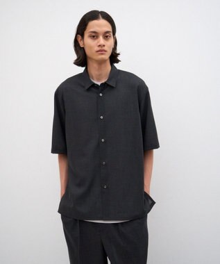 ATON TWIST WOOL GAUZE | ハーフスリーブシャツ - UNISEX