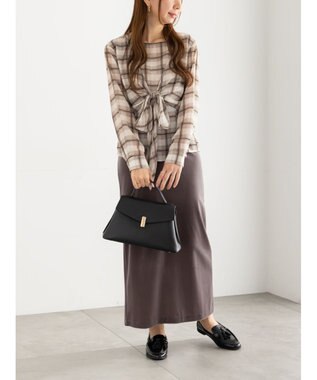 Te chichi ベロアナロースカート《2025Autumn catalog vol.2 item》 グレー