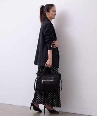 TOPKAPI 【新色追加】【TREASURE TOPKAPI】ネオプレン フロントポケット 2way ショルダー付き ミニトートバッグ ブラック