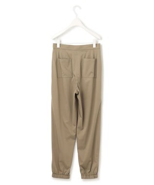 ICB 【洗える】 キュプラナイロンストレッチ ジョグパンツ オリーブ系