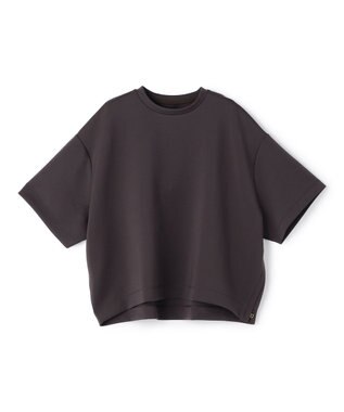 UNFILO 【VERY掲載】BEAUTY FORM JERSEY light サイドZIP プルオーバー チャコール