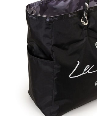 LeSportsac LARGE 2 WAY TOTE/2ウェイブラック/グレーカモ 2ウェイブラック/グレーカモ