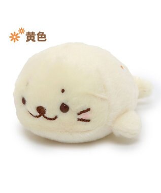 Mother garden しろたん レトロ風 ちびマスコット 桃色 / 黄色 プチマスコット16cm お花の刺繍入り 黄