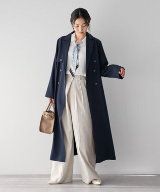 YECCA VECCA 【UVカット/花粉ガード】素材MIXトレンチコート