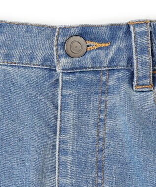 UNFILO 【110-150cm】カーブワイドデニム ミッドブルー