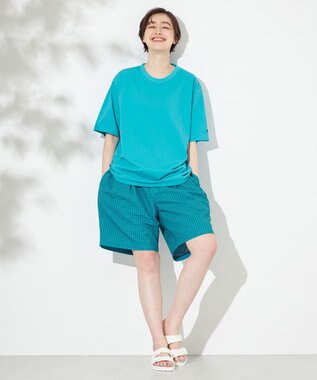 HELLY HANSEN 【ストレッチ・速乾・耐海水・耐塩素・UVカット】ショートスリーブ アンヒビアスティー ウェーブブルー