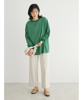 Green Parks マシュマロタッチボーダープルオーバー Green