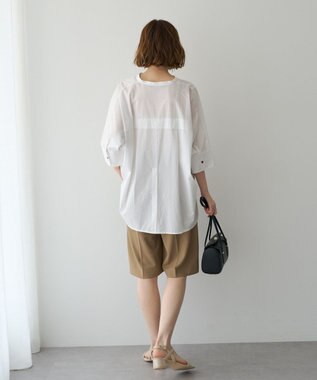 YECCA VECCA ペーパータッチドルマンシャツ Off White