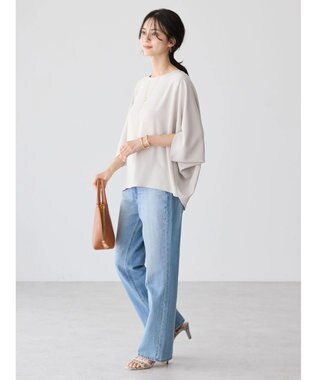 AMERICAN HOLIC イージーケア＋接触冷感　ドルマンブラウス Gray Beige