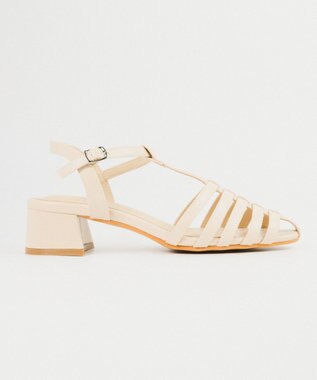 BONTRE 【PRECIEUX JOUET/プレシュウジュエ】ナローヒールグルカサンダル /008PJ エクリュ