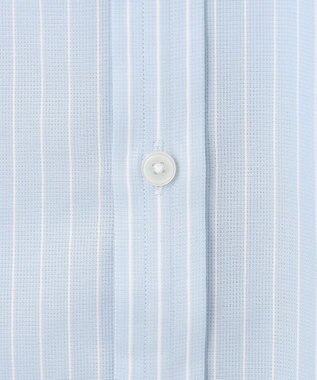 GOTAIRIKU 春夏向け【形態安定】SUMMERPREMIUMPLEATS_スモールワイドカラー 長袖ドレスシャツ（ストライプ/チェック） サックスブルー系1