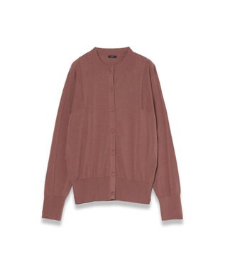 JOSEPH 【WEB&OUTLET限定・洗える】コットンシルクリブ　カーディガン Frozen Mocha