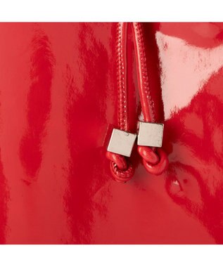 UNBILLION カシュカシュ cachecache / エナメル調結びハンドルA4サイズトート ワイン