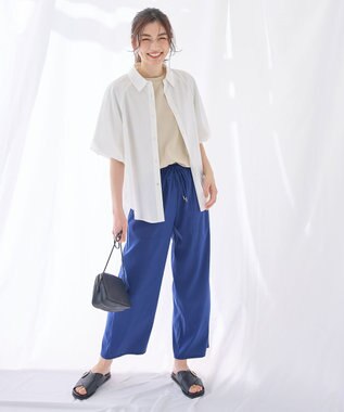 ANY 【接触冷感/UVカット/抗菌防臭/速乾】エニイファンクション パフスリーブブラウス オフ