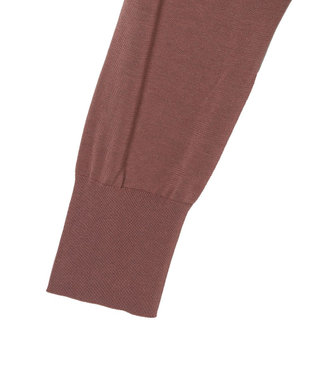 JOSEPH 【WEB&OUTLET限定・洗える】コットンシルクリブ　カーディガン Frozen Mocha