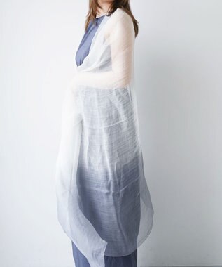 muto Ramie300 バーティカルグラデーション リネンストール ramie300 gray